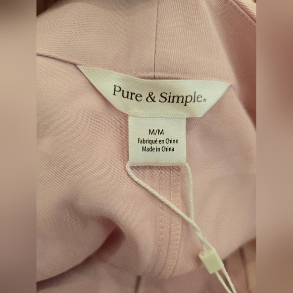 PURE&SIMPLE Rose Petal Pastel Pink Bermuda Shorts Viscose Size M - Picture 8 of 9